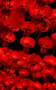 Preview wallpaper chinese lanterns, lanterns, red