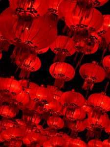 Preview wallpaper chinese lanterns, lanterns, red