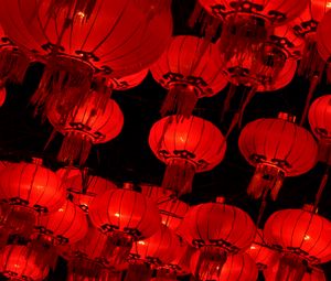 Preview wallpaper chinese lanterns, lanterns, red