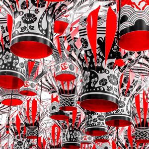 Preview wallpaper chinese lanterns, pattern, background