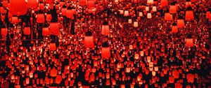 Preview wallpaper chinese lanterns, red, lights, light