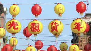 Preview wallpaper chinese lanterns, sky, bright