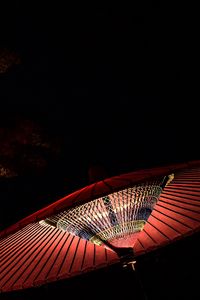 Preview wallpaper chinese umbrella, red, glow, dark