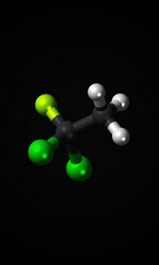 Preview wallpaper chlorofluorocarbons, dichlor, molecule, structure, atom, element