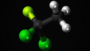 Preview wallpaper chlorofluorocarbons, dichlor, molecule, structure, atom, element