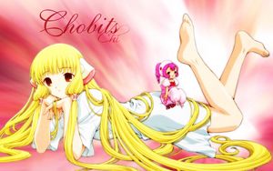 Preview wallpaper chobits, girl, blond, pose, legs