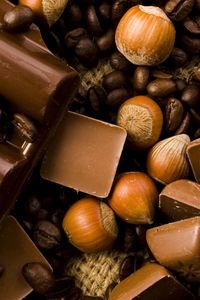 Preview wallpaper chocolate, nuts, tasty