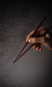 Preview wallpaper chopsticks, hand, fingers