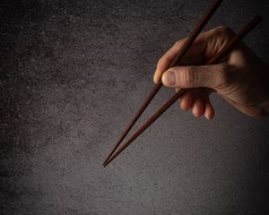 Preview wallpaper chopsticks, hand, fingers