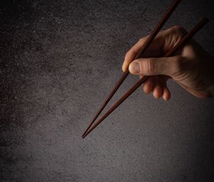 Preview wallpaper chopsticks, hand, fingers