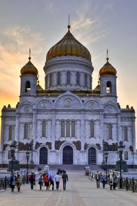 Preview wallpaper christ the savior cathedral, moscow, white stone, building, russia