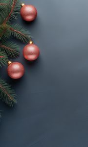 Preview wallpaper christmas balls, balls, branches, decorations, new year, christmas