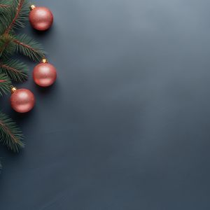 Preview wallpaper christmas balls, balls, branches, decorations, new year, christmas
