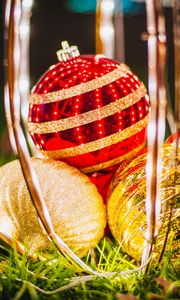Preview wallpaper christmas balls, decorations, new year, christmas, light