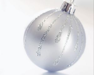 Preview wallpaper christmas decorations, ball, glitter, close-up