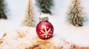 Preview wallpaper christmas decorations, ball, snowflake, winter, christmas, new year