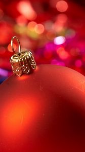 Preview wallpaper christmas decorations, balloon, blue, close-up