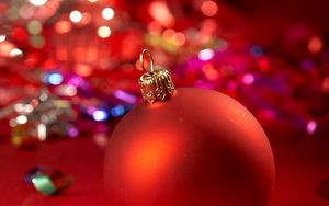 Preview wallpaper christmas decorations, balloon, blue, close-up