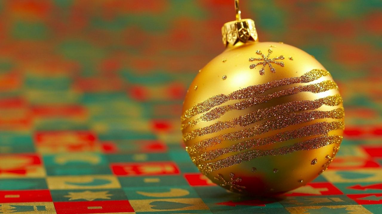 Wallpaper christmas decorations, balloon, glitter, cloth, attributes, holiday
