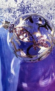 Preview wallpaper christmas decorations, balloon, surface, reflection, branches