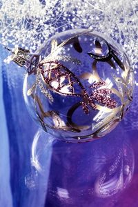 Preview wallpaper christmas decorations, balloon, surface, reflection, branches