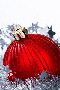 Preview wallpaper christmas decorations, balloon, tinsel, stars, new year, attributes