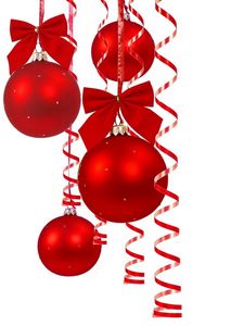 Preview wallpaper christmas decorations, balloons, bows, ribbons, beautiful, celebration, christmas, new year