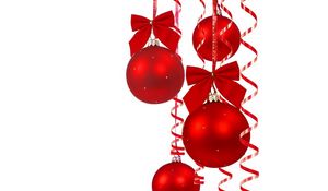 Preview wallpaper christmas decorations, balloons, bows, ribbons, beautiful, celebration, christmas, new year