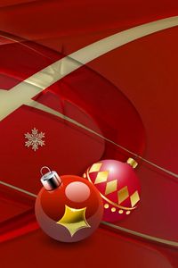 Preview wallpaper christmas decorations, balloons, couple, snowflakes