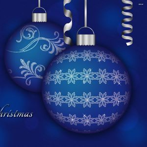 Preview wallpaper christmas decorations, balloons, couple, blue, ribbon, christmas