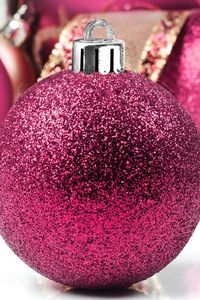 Preview wallpaper christmas decorations, balloons, glitter, close-up