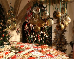 Preview wallpaper christmas decorations, balloons, many, trees, holiday, new year