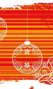 Preview wallpaper christmas decorations, balloons, patterns, background
