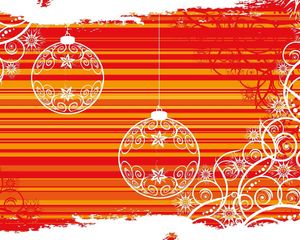 Preview wallpaper christmas decorations, balloons, patterns, background