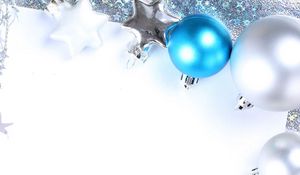 Preview wallpaper christmas decorations, balloons, stars, paper