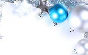 Preview wallpaper christmas decorations, balloons, stars, paper