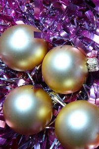 Preview wallpaper christmas decorations, balloons, tinsel