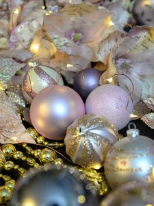 Preview wallpaper christmas decorations, balls, decoration