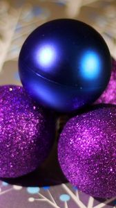 Preview wallpaper christmas decorations, balls, sequins, surface, shadow
