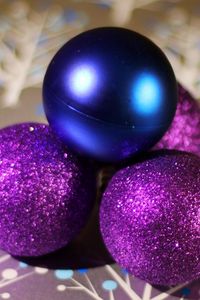 Preview wallpaper christmas decorations, balls, sequins, surface, shadow