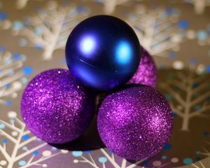 Preview wallpaper christmas decorations, balls, sequins, surface, shadow