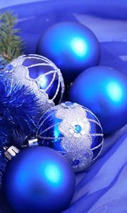 Preview wallpaper christmas decorations, candles, tinsel, thread, needles, holiday, new year, christmas