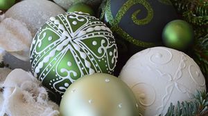Preview wallpaper christmas decorations, christmas balls, new year