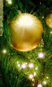 Preview wallpaper christmas decorations, christmas tree, garland, holiday, new year