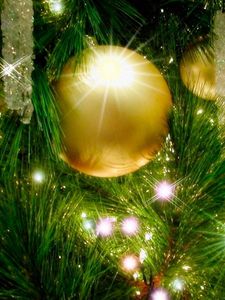 Preview wallpaper christmas decorations, christmas tree, garland, holiday, new year