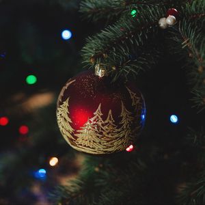 Preview wallpaper christmas decorations, new year, christmas, christmas tree
