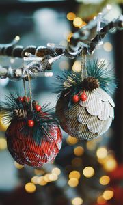 Preview wallpaper christmas decorations, new year, christmas, decoration, glare