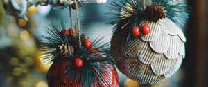 Preview wallpaper christmas decorations, new year, christmas, decoration, glare