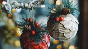 Preview wallpaper christmas decorations, new year, christmas, decoration, glare