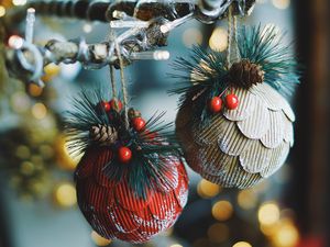 Preview wallpaper christmas decorations, new year, christmas, decoration, glare